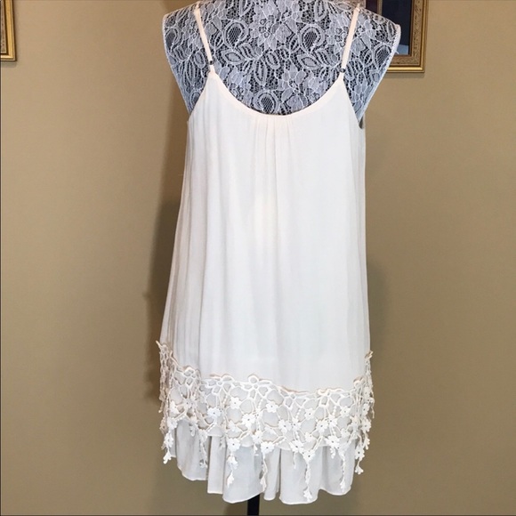Entro Crochet Lace Spaghetti Strap Slip Dress - Picture 7 of 7